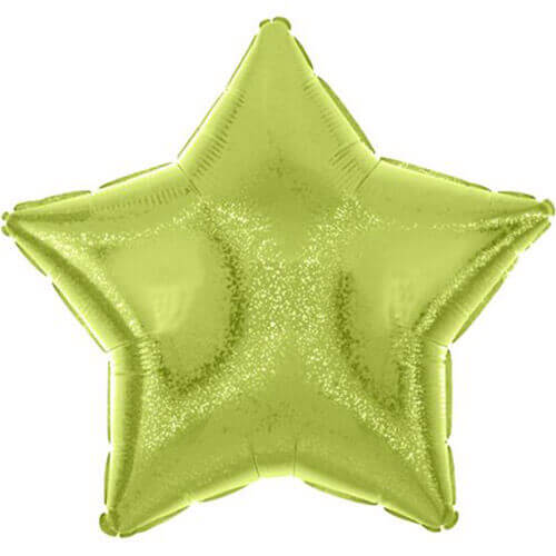 Party Balloon 18" Lime Green Dazzler Star Foil Balloon S55