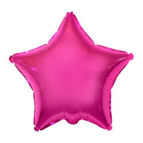Party Balloon 18" Fuchsia Dazzler Star Foil Balloon S55
