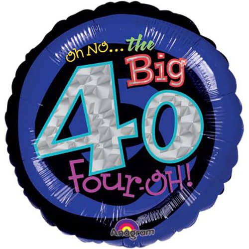 Party Balloon  40th Birthday Foil Balloon 18" 