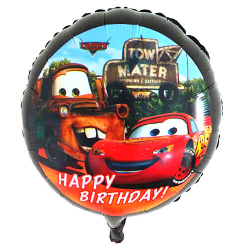 Party Balloon 18" Cars Happy Birthday S60