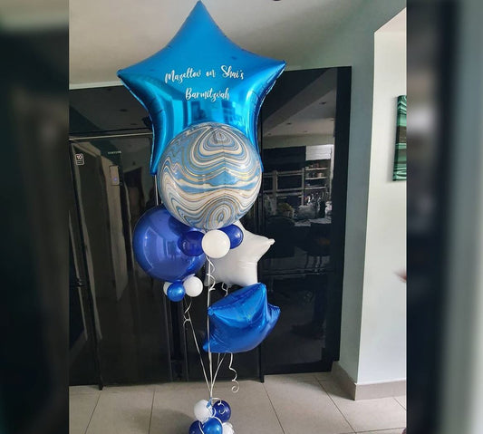 Supershape Personalized Star And ORBz Balloon Bouquet