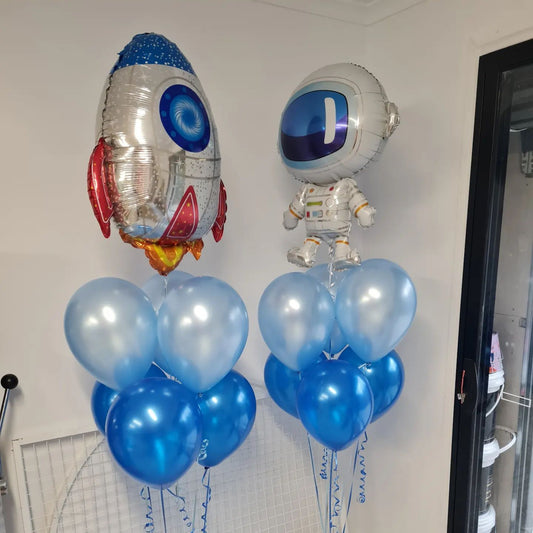 Adorable Astronaut Blast Off Birthday Balloon Bouquet