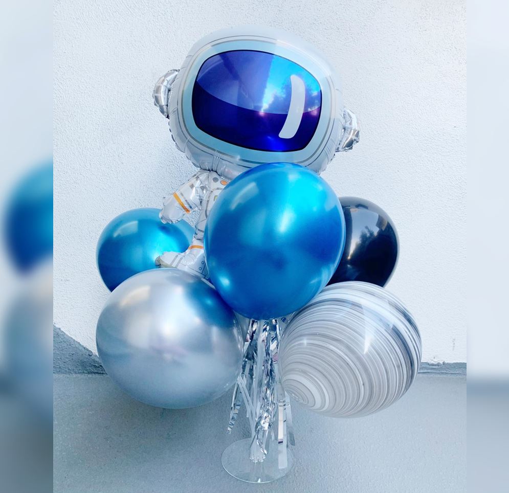 Astronaut Theme Cluster Balloon Bunch