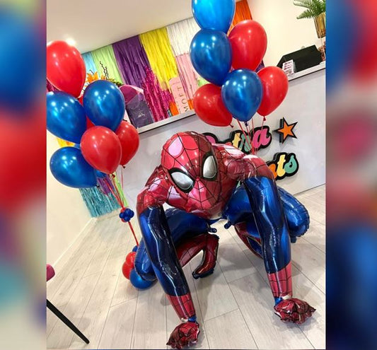Spiderman Plain Latex Balloon Bouquet