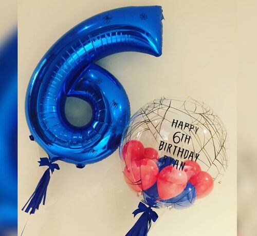 6th Birthday Personalised Bubble Bouquet