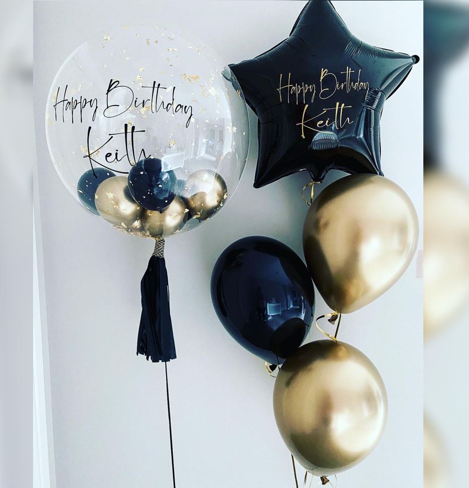 Star War HBD Personalised Bubble Balloon Bouquet