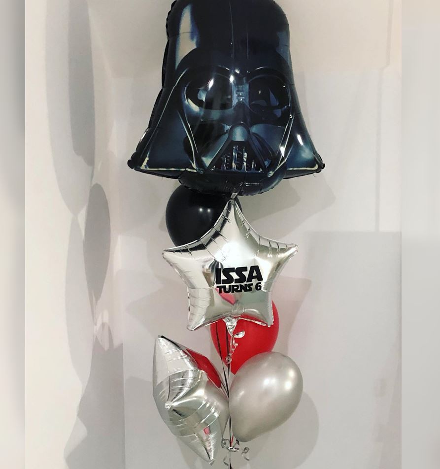 Vader Helmet Star War Balloon Bouquet