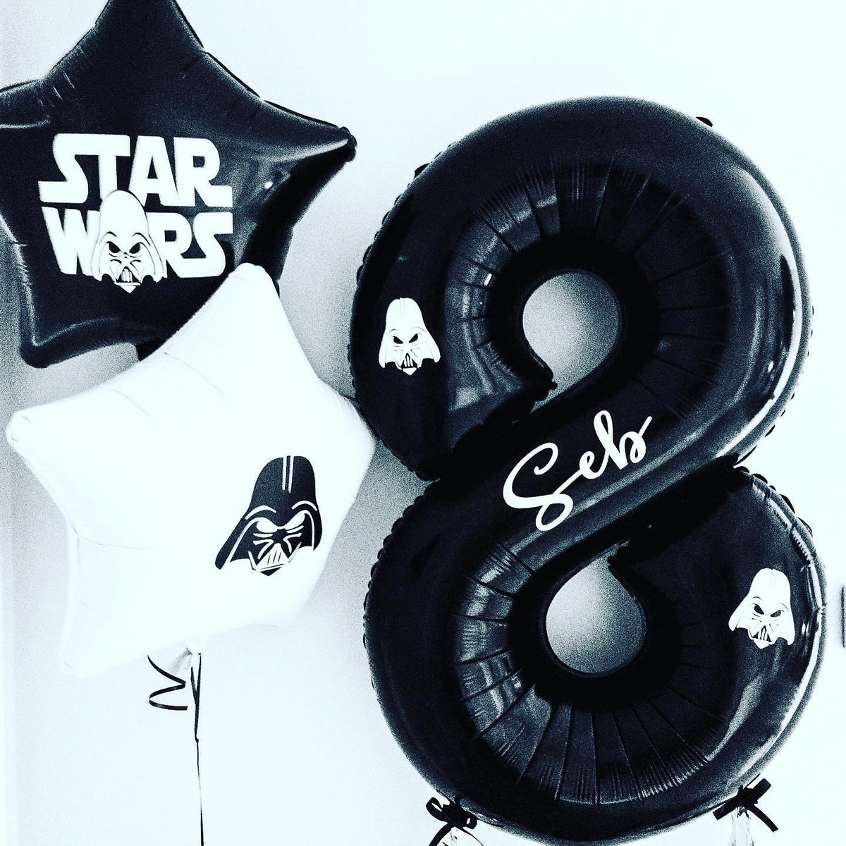 8th HBD Star War Balloon Bouquet