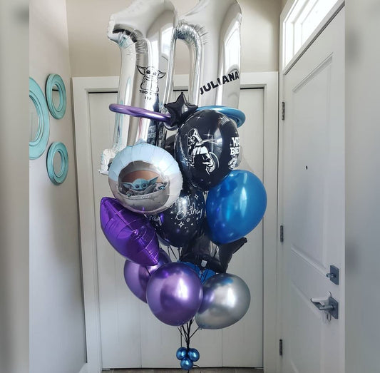 11th Birthday  Star War The Child Balloon Bouquet