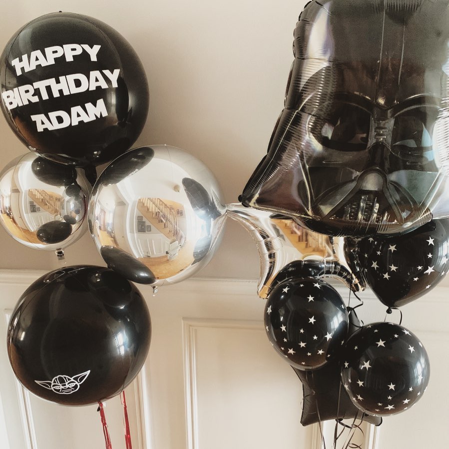 Star War Vader Helmet Balloon Bouquet