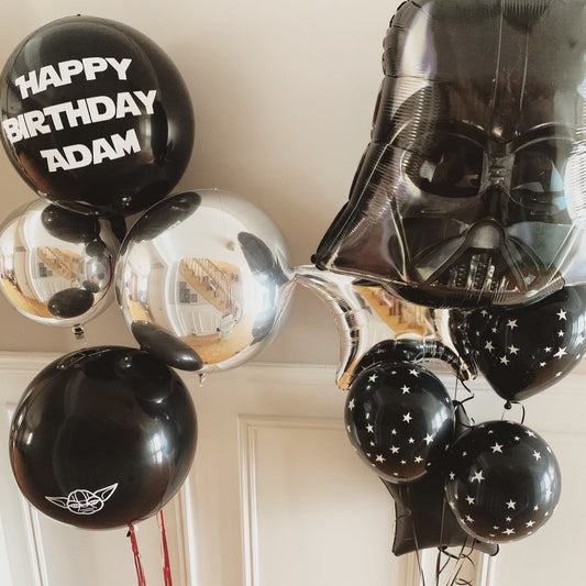 Star War Vader Helmet Balloon Bouquet