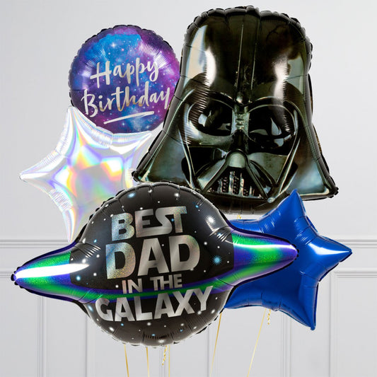 BEST DAD Birthday Star War Balloon Bouquet