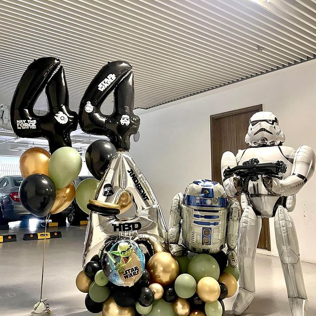 44th Birthday Star War Theme Balloon Bouquet