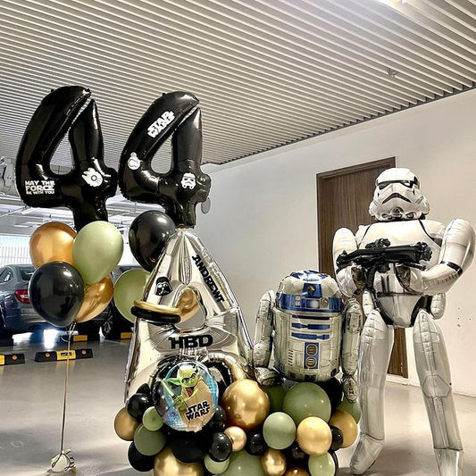 44th Birthday Star War Theme Balloon Bouquet