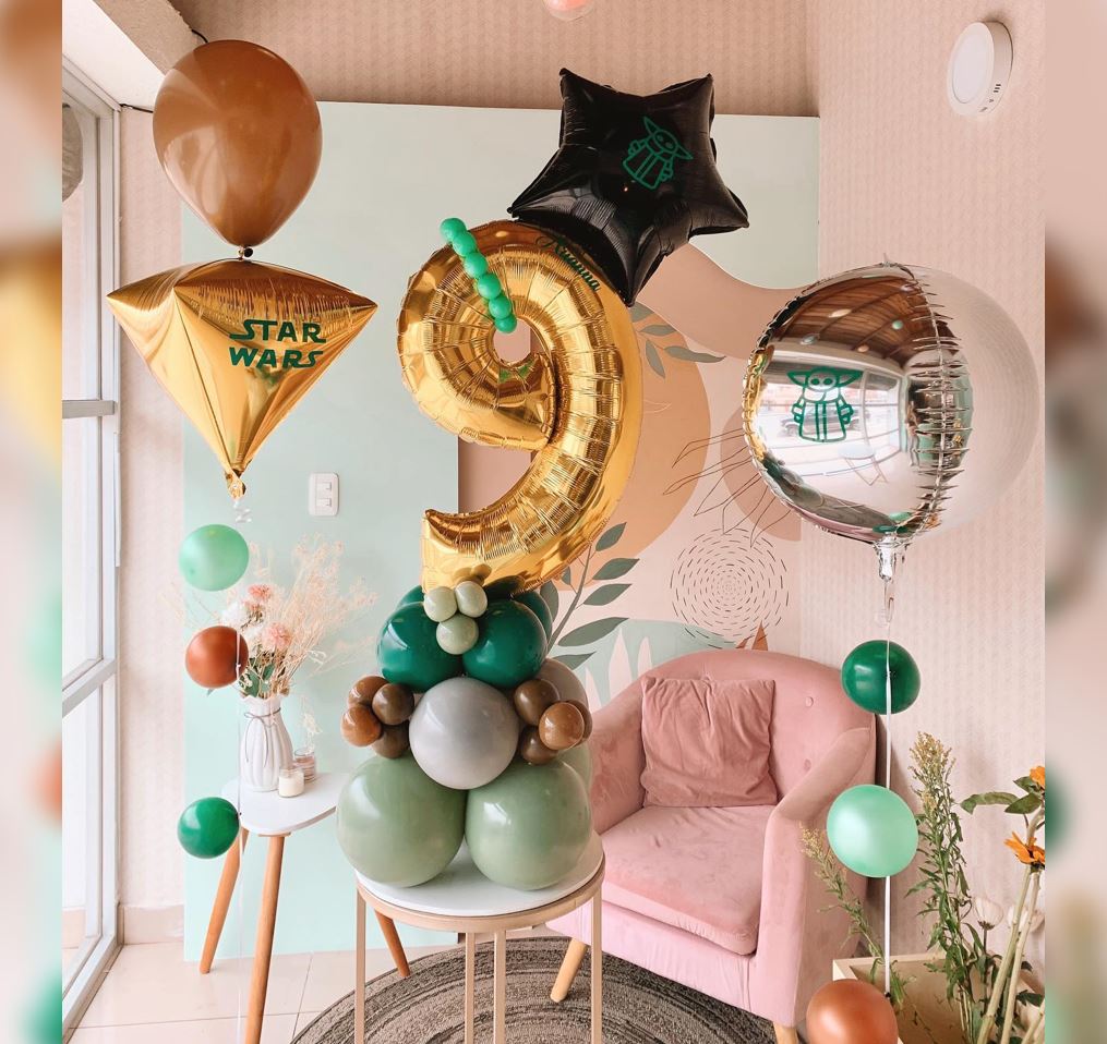 9th HBD Star War Balloon Bouquet