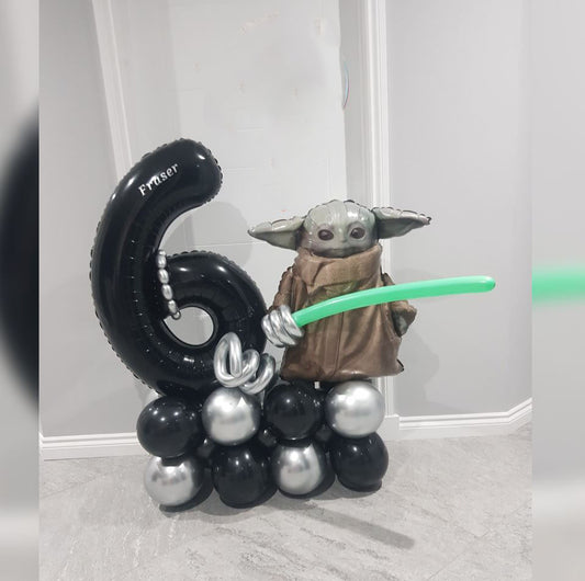 Star War The Child 6th HBD Balloon Bouquet