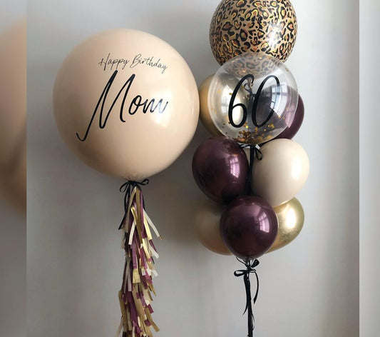 Happy Birthday Mom 60th Balloon Bouquet