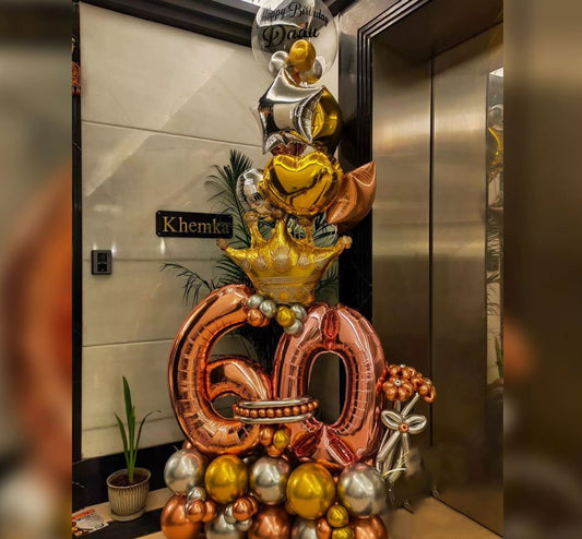 Dadu's Birthday Personalised Bubble Balloon Bouquet
