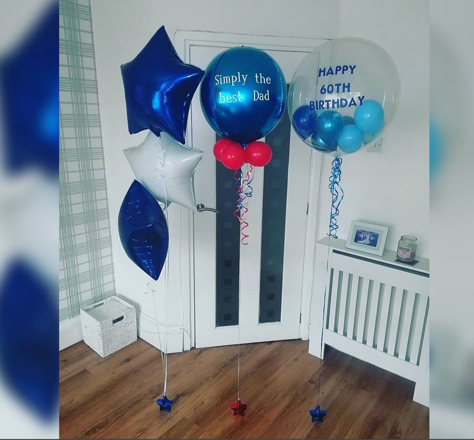Best Dad 60th Birthday Balloon Bouquet