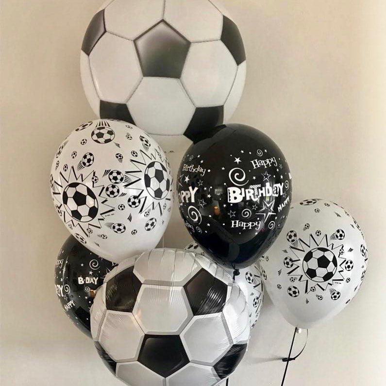 Football Printed Latex Balloon Bouquet