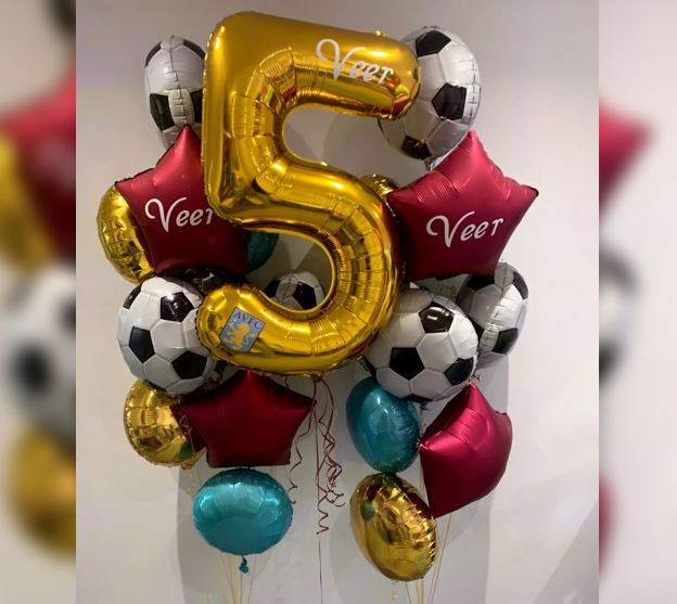 5th Number Birthday Balloon Bouquet