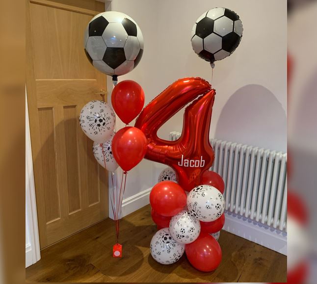 4th Number Soccer Theme Bouquet
