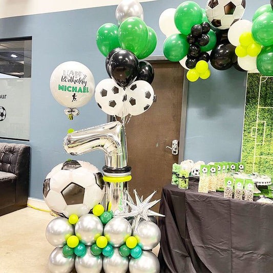 Soccer Theme Cluster Balloon Bouquet