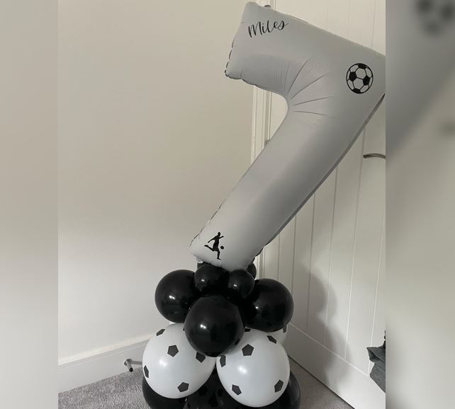 7th Birthday Cluster Balloon Bouquet