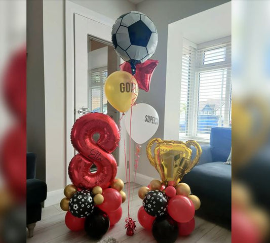 8th Birthday Cluster Balloon Bouquet