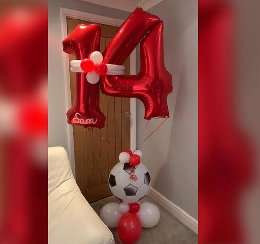 14 Birthday Football Balloon Bouquet