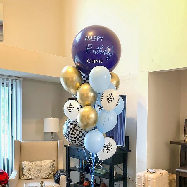Happy Birthday Latex Balloon Bouquet