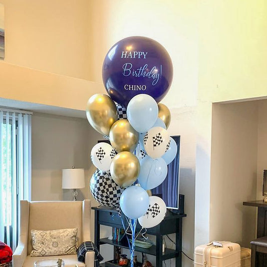 Happy Birthday Latex Balloon Bouquet