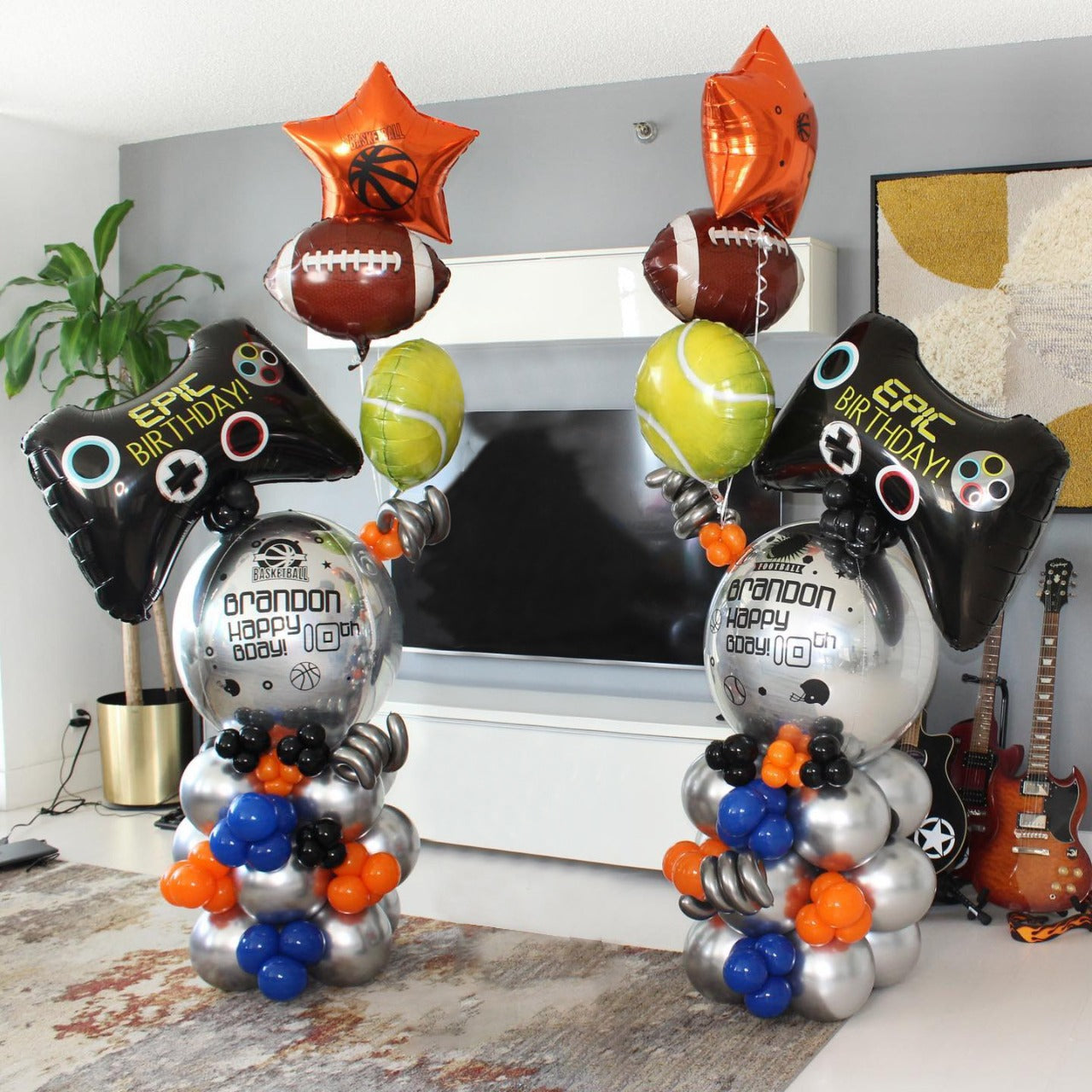 Sports Theme Birthday Balloon Bouquet