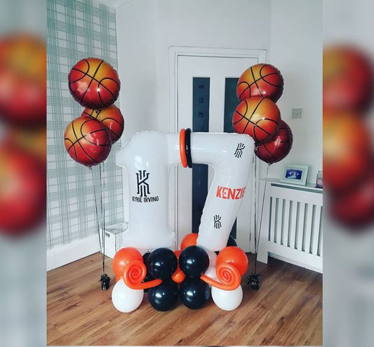 17th Birthday Sports Theme Balloon Bouquet
