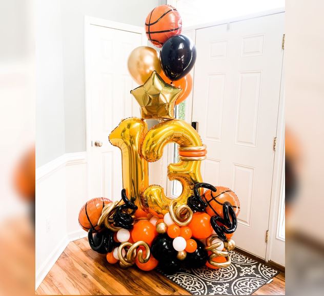 13th Number Sports Balloon Bouquet