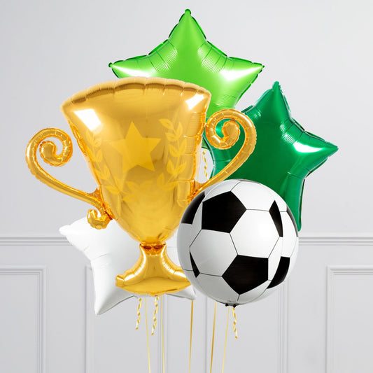 Football and Trophy Balloon Bouquet