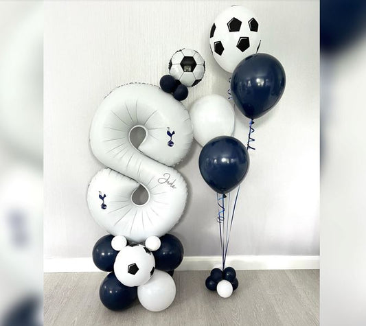 8th Birthday Football Balloon Bouquet