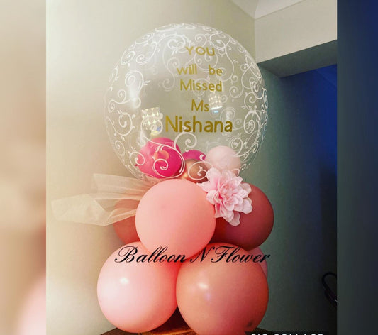 Teacher's Day Theme Bubble Cluster Balloon Bouquet