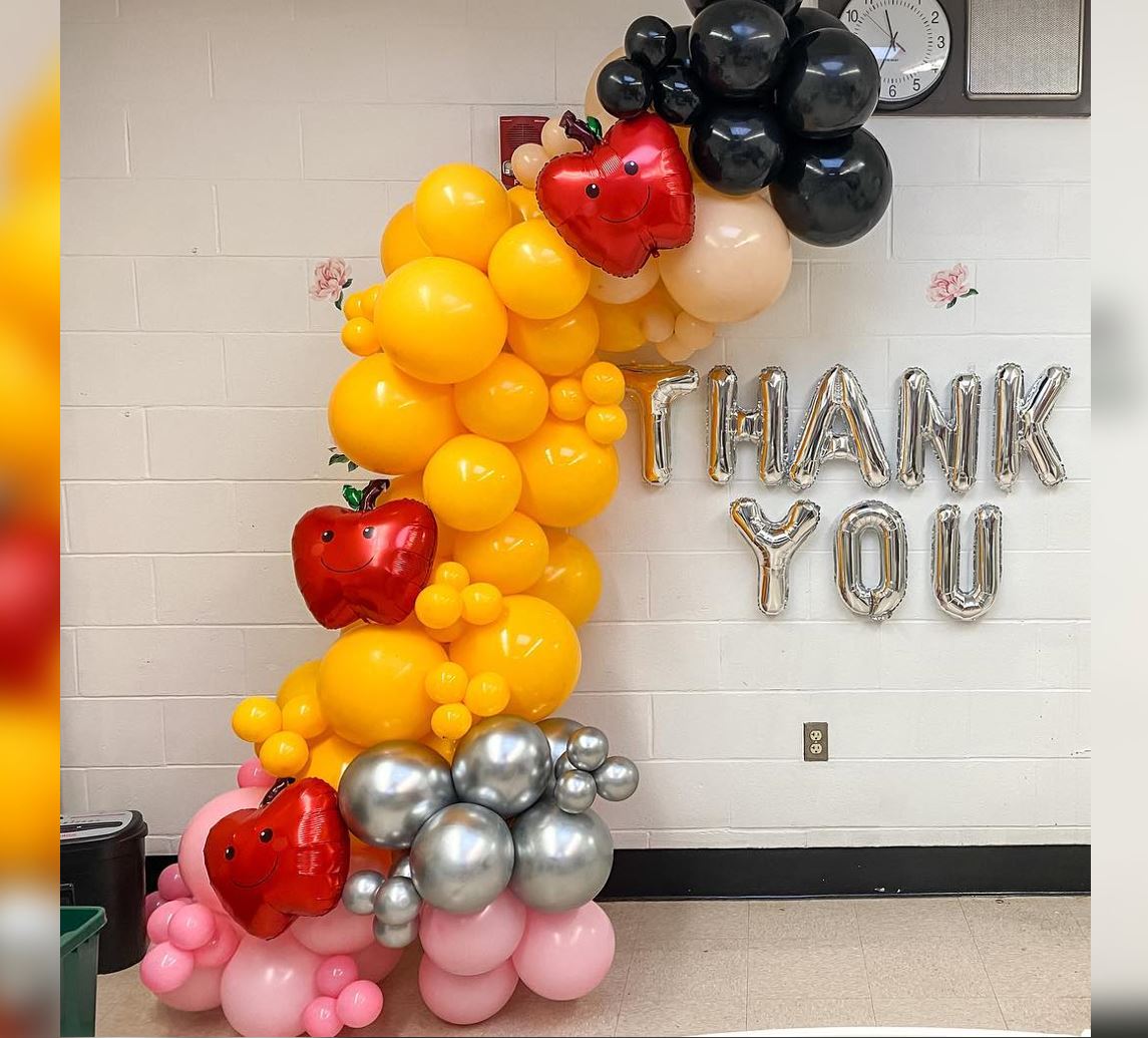 Teacher's Day Theme "Thank You"  Balloons Arch