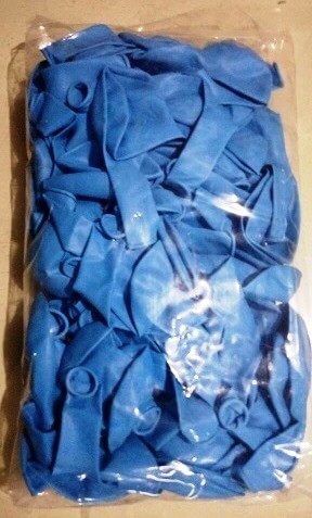 Party Balloon Light Blue Metallic Latex Balloon