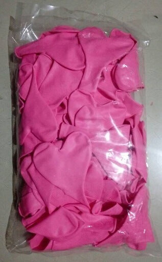 Party Balloon 12" Pink Metallic Heart Latex Balloon
