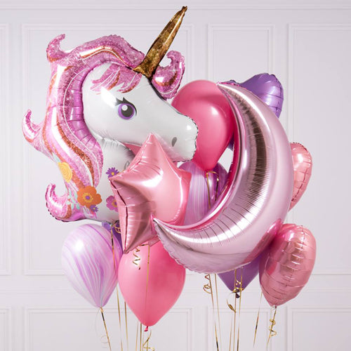 Balloons Party Celebrate Unicorn Balloons Bouquets
