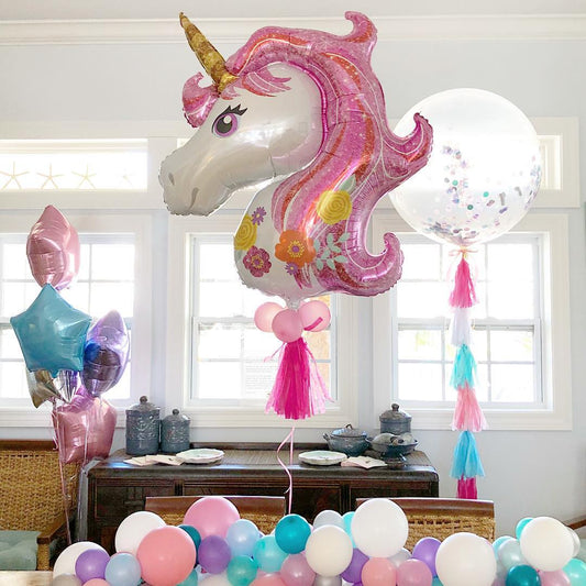 Magical Unicorn Theme Bubble Balloon Bouquet