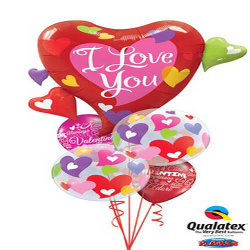 Party Balloon Big Heart Balloons Bouquet 