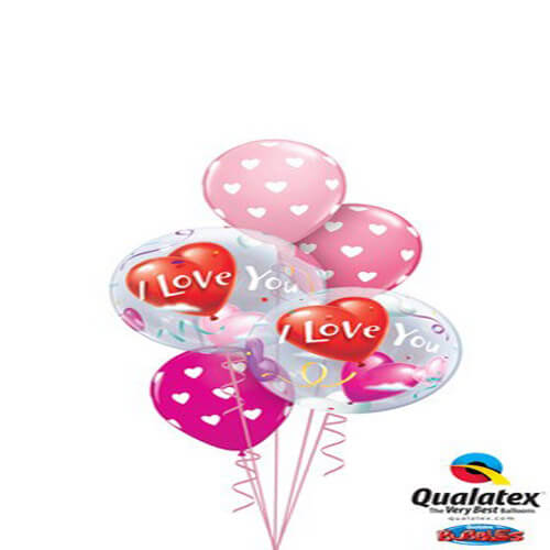 Party Balloon Hearts Bubble Decoration Balloons Bouquet 