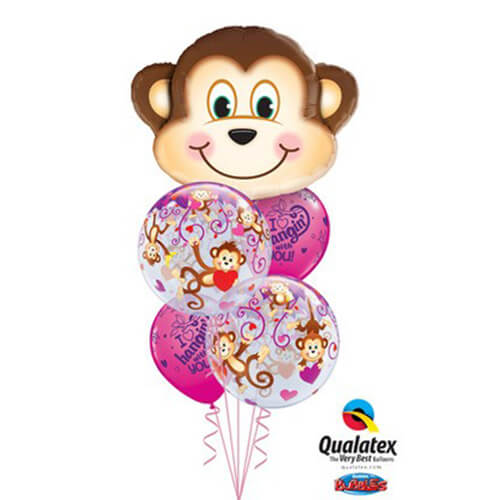Party Balloon Monkey Love Balloons Bouquet 