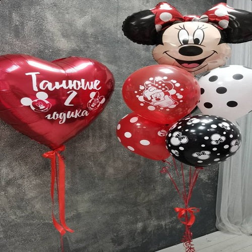 Party Balloons Mickey Mouse Helium Balloons Bouquet-11