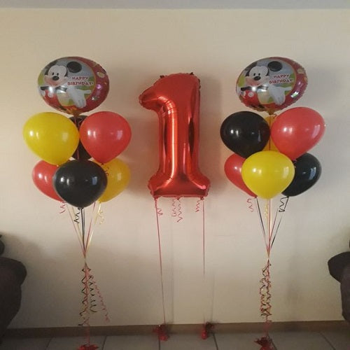 Party Balloons Mickey Mouse Helium Balloons Bouquet-12
