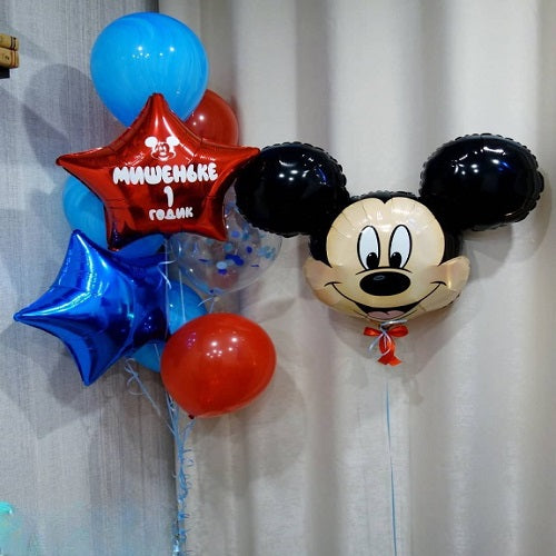Party Balloons Mickey Mouse Helium Balloons Bouquet-16