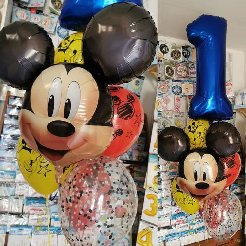 Party Balloons Mickey Mouse Helium Balloons Bouquet-19